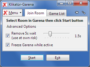 Klikator-Garena Screenshot